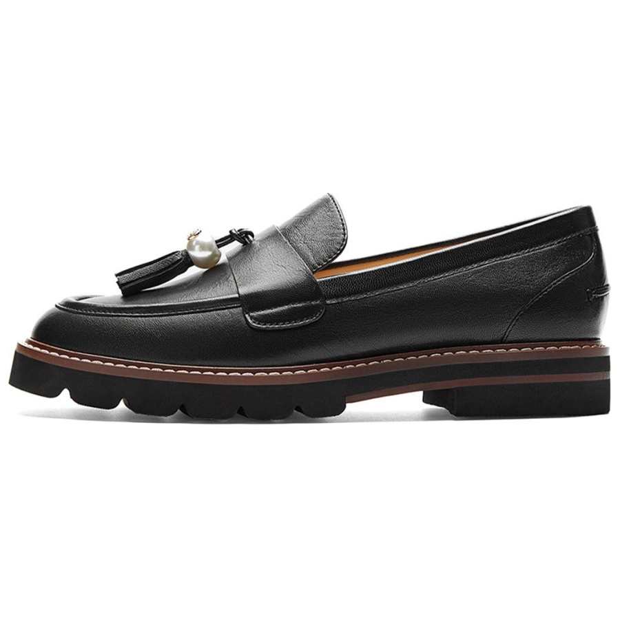 NINE WEST Sheepskin Loafers 3cm Women's