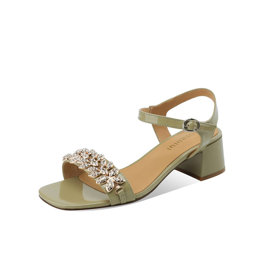 BOERDIQI Cow Leather One Strap Sandals 4.6cm Women's