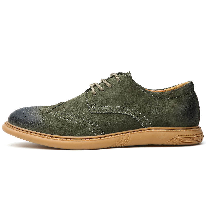 DAOTUSEN Casual Leather Shoes Men's Low Top