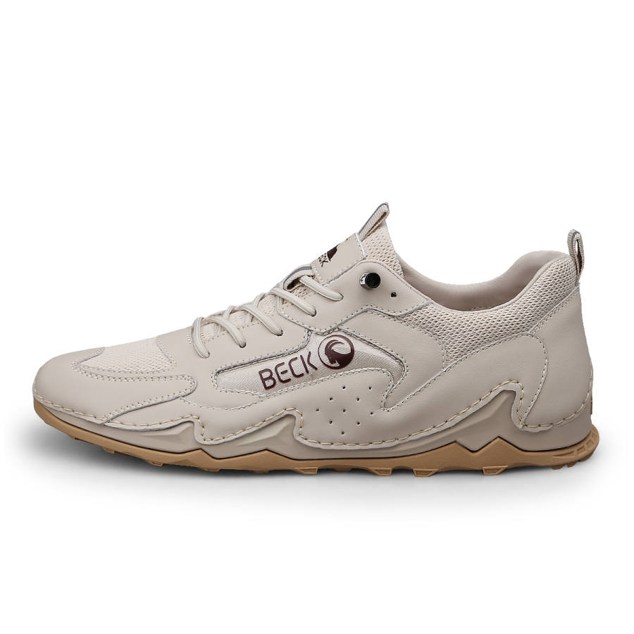 BECK Cow Split Leather Cushioning Slip Resistant Abrasion Resistant Coverage Low top Casual Shoes Men's