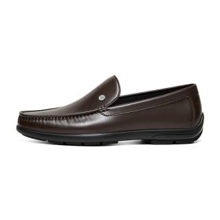 HANG TEN Leather Dress Shoes Men's Brown
