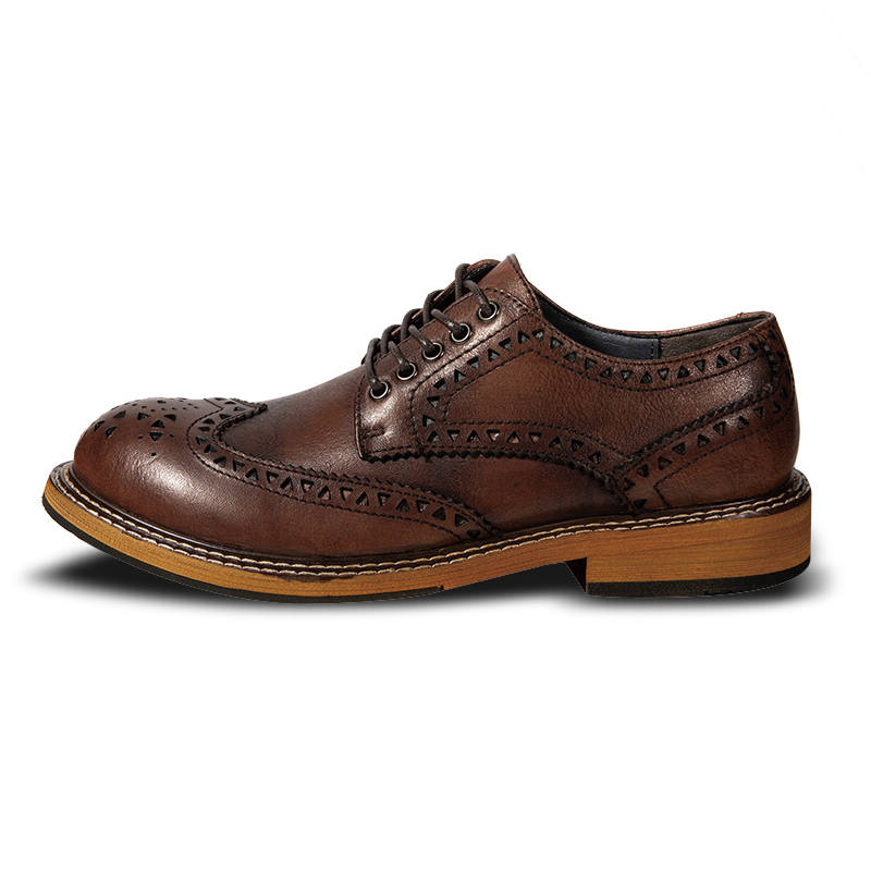 DIENGRLEY Top Grain Cow Leather Casual Shoes Men's