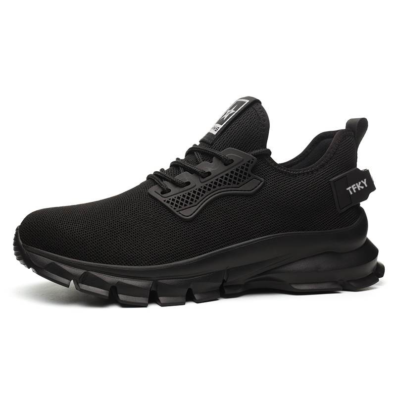 TFKY Pu Slip Resistant Abrasion Resistant Slip Resistant Abrasion Resistant Low top Casual Shoes Men's Black