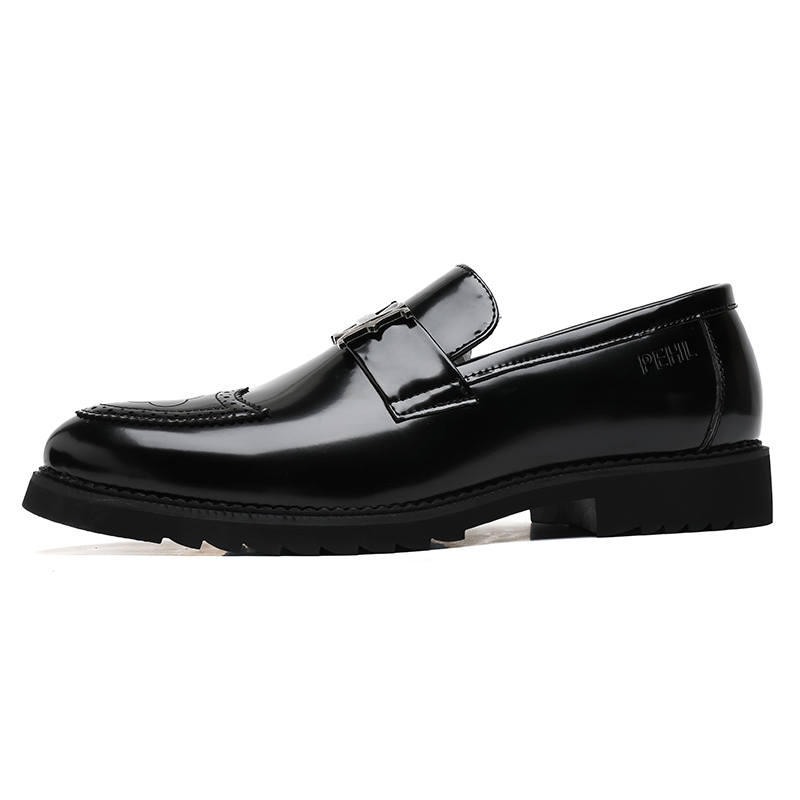 PEHL Men's Casual Shoes Men's Low Top Black/Gold