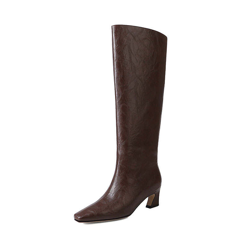 Echo&yolo Echo&yolo Knee high Boots Medium Heel 3 5cm Unisex