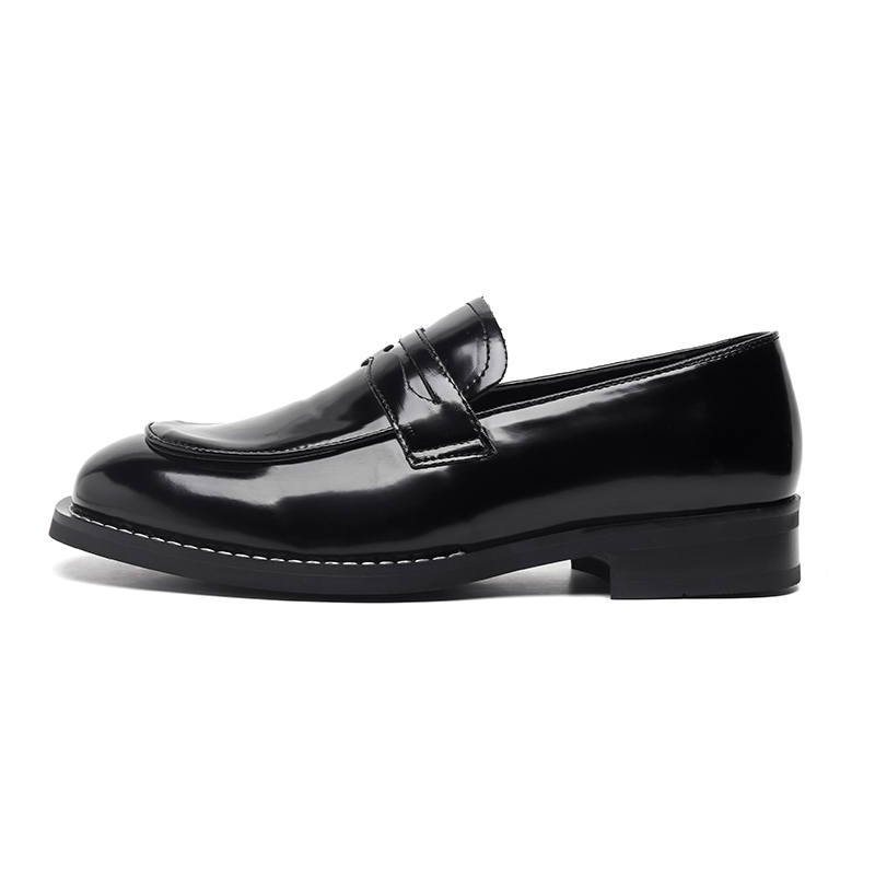 WEISHIBANGWEI WEISHIBANGWEI Patent Leather Loafers Men's Black