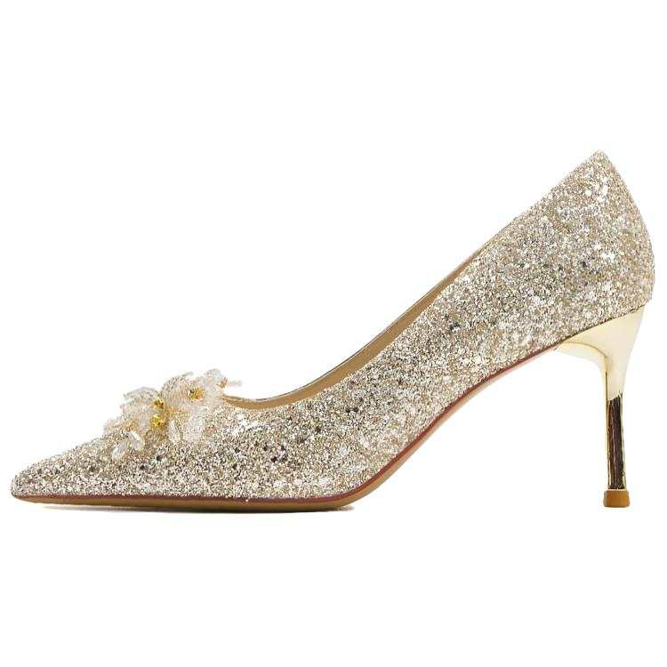 CPXO Slim Heel High Heels Women's Champagne