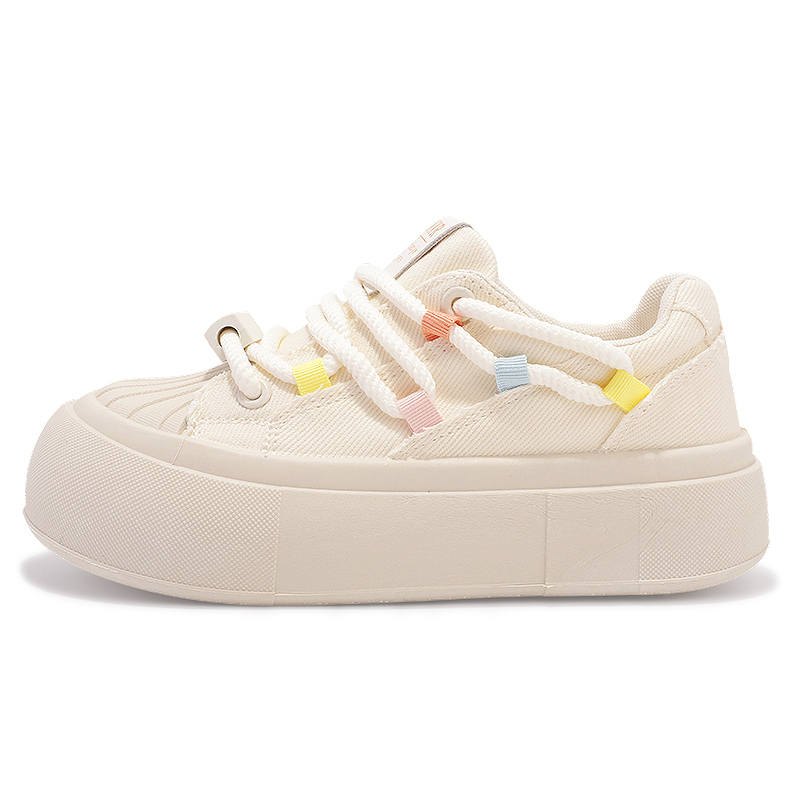 SNXR Canvas Low top Skateboard Shoes Women's Beige