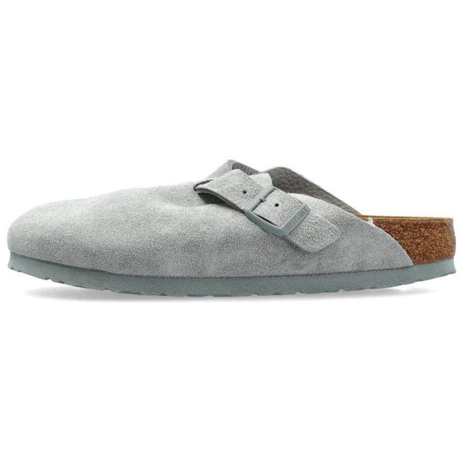Birkenstock Boston EVA Closed Toe Slippers Unisex Gray Green