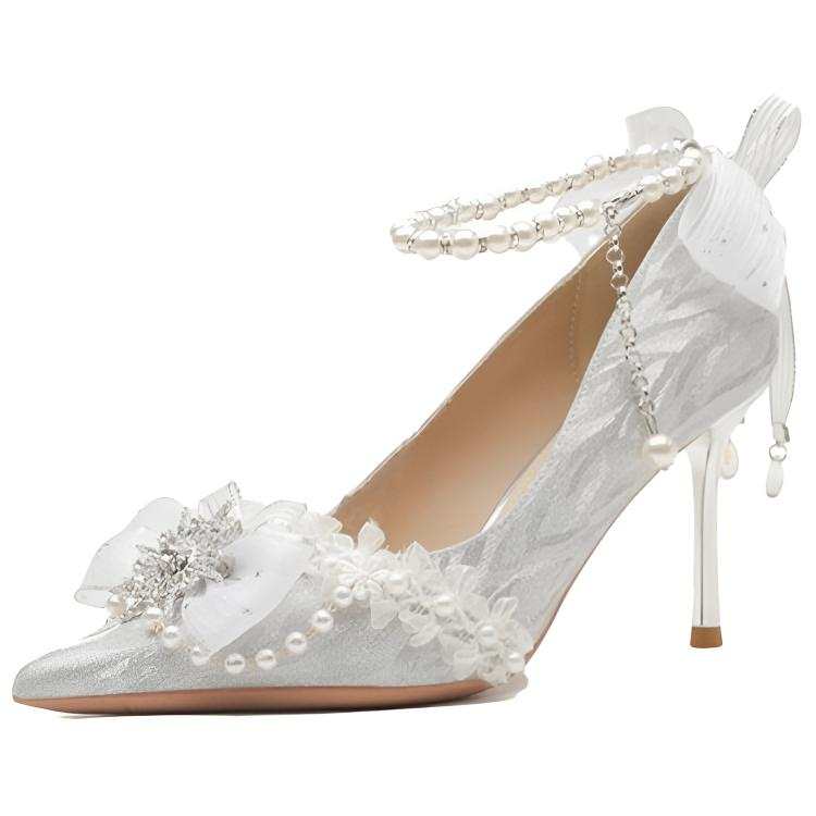 RoseDoris Pu Slim Heel High Heels 8cm Women's
