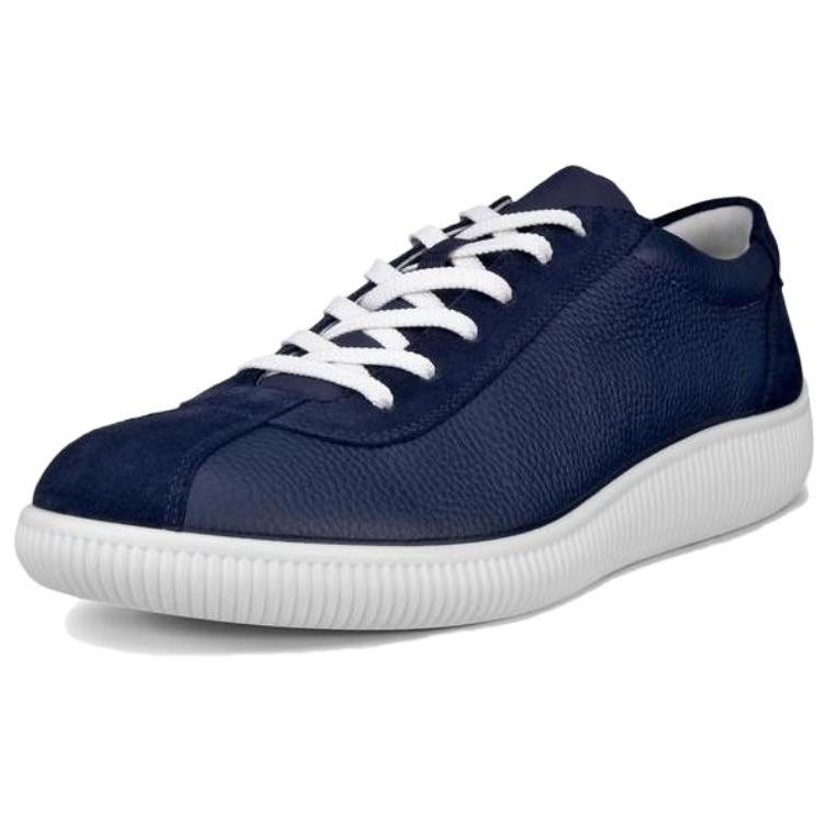 Ecco SOFT ZERO Abrasion Resistant Abrasion Resistant Low top Casual Shoes Men's Marine Blue