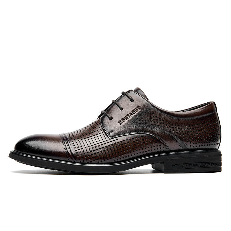 Montagut Dress Shoes Men's Low Top Brown/Black