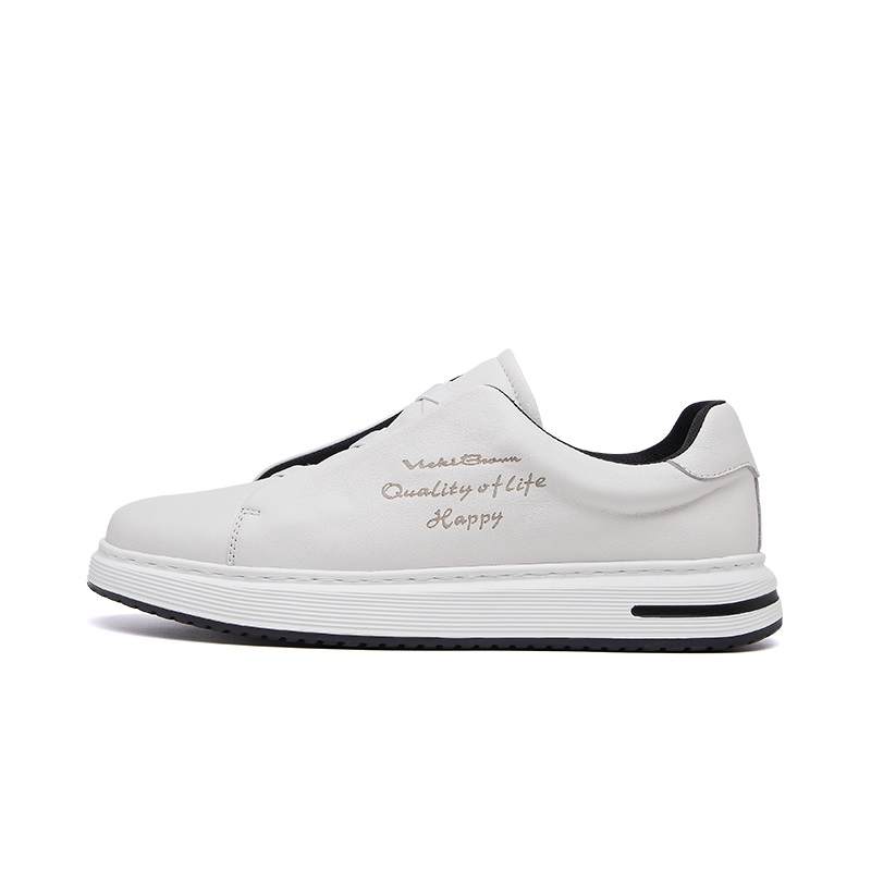 VICKI BROWN Cow Leather Low top Skateboard Shoes Men's