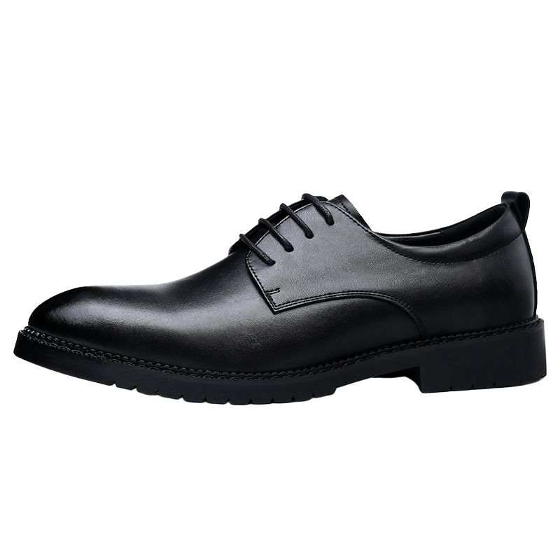 CAOZE Cow Leather Casual Shoes Men's Black