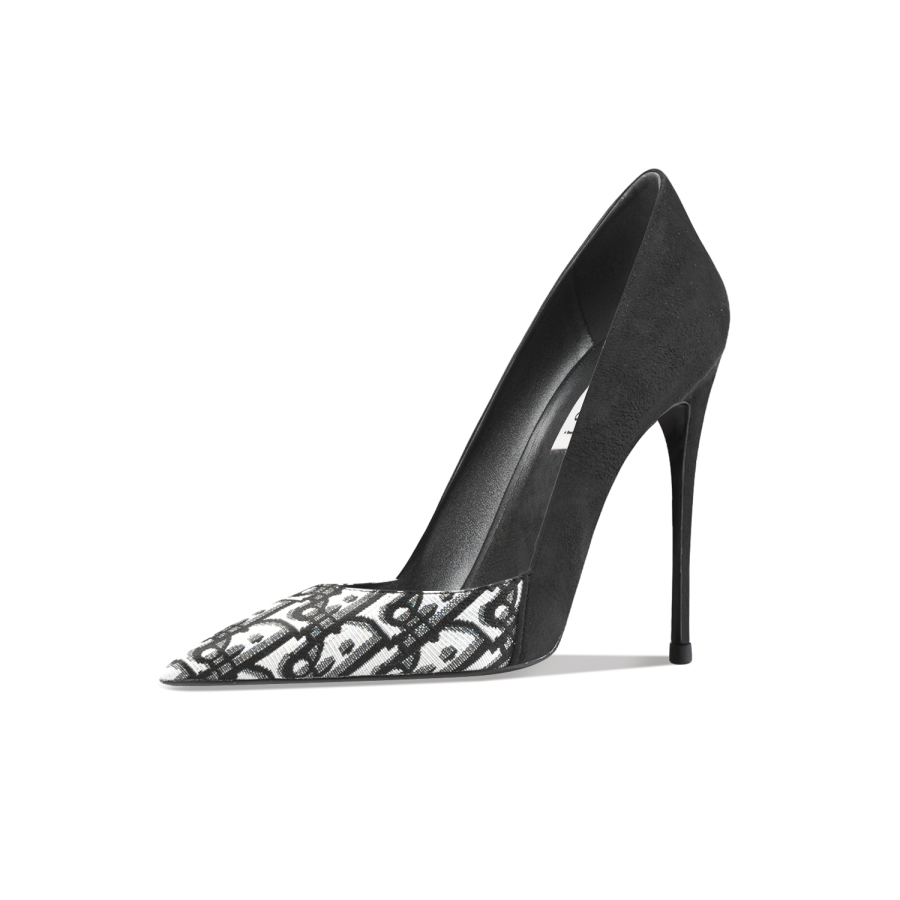Suyymakk Suede Slim Heel High Heels Women's Black