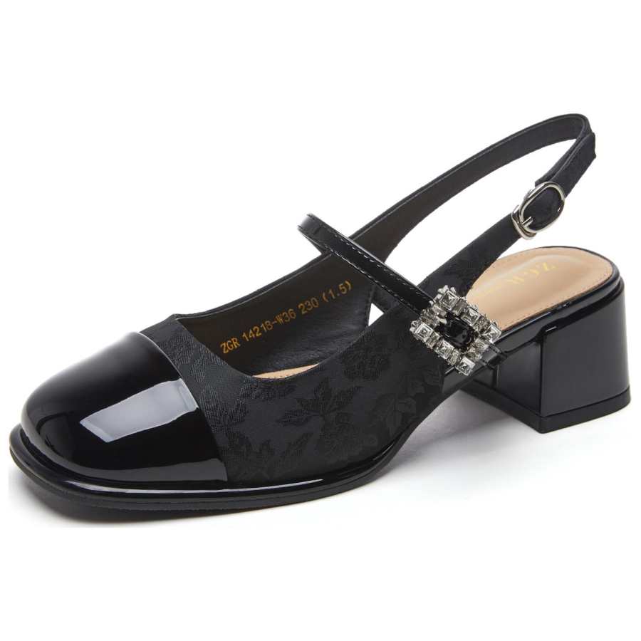 ZGR Synthetic Leather One Strap Sandals 5CM Women's