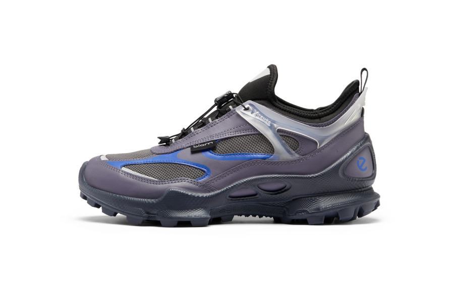 Ecco Biom C Trail Low top Outdoor Shoes Men's Rock Purple/Magnet Gray/Royal Blue 803384