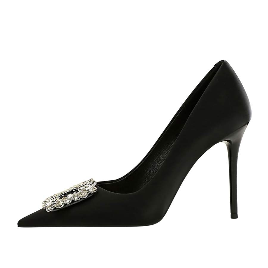 QITUMAUL Slim Heel High Heels 10cm Women's
