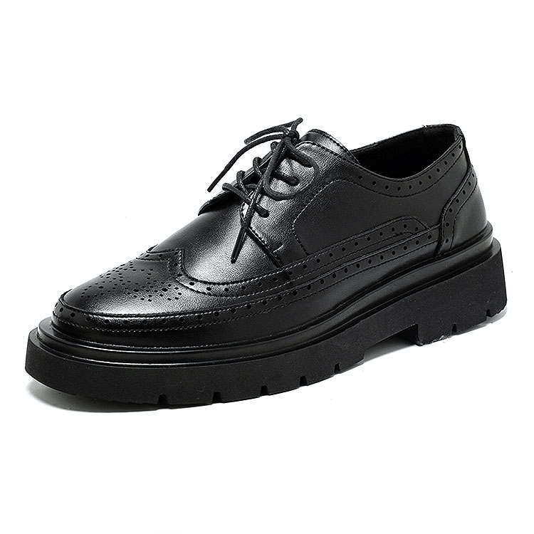 KAQIAODI Microfiber Leather Casual Shoes Men's Black