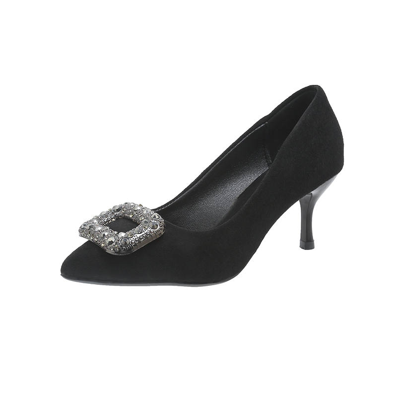 Xingdiman Slim Heel High Heels Women's Black Gift Box Set