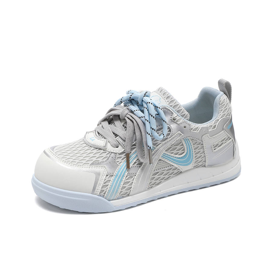 La Chapelle Fabric Low top Casual Shoes Women's Silver Blue