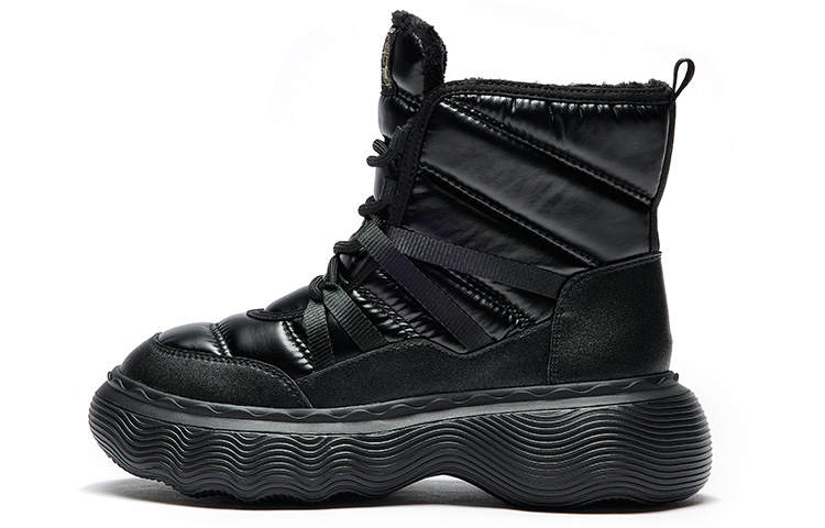 Joy&Mario Women's Casual Shoes Women's High Top Black