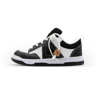 Shionpo Skateboard Shoes Unisex Low Top White Black