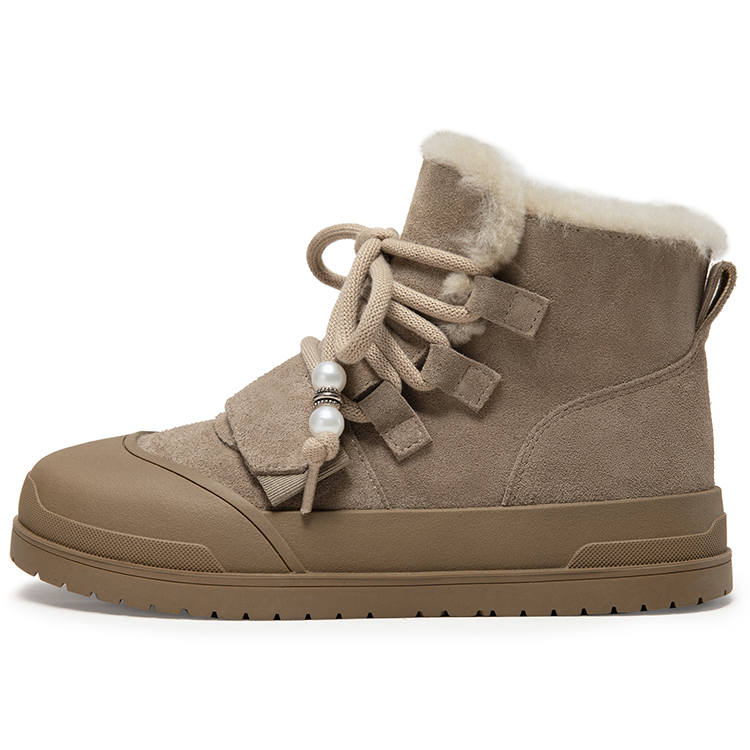 C°BANNER C°BANNER Cow Split Leather 9cm Snow Boots Women's