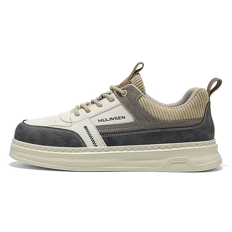 Mulinsen Slip Resistant Abrasion Resistant Slip Resistant Abrasion Resistant Low top Skateboard Shoes Men's