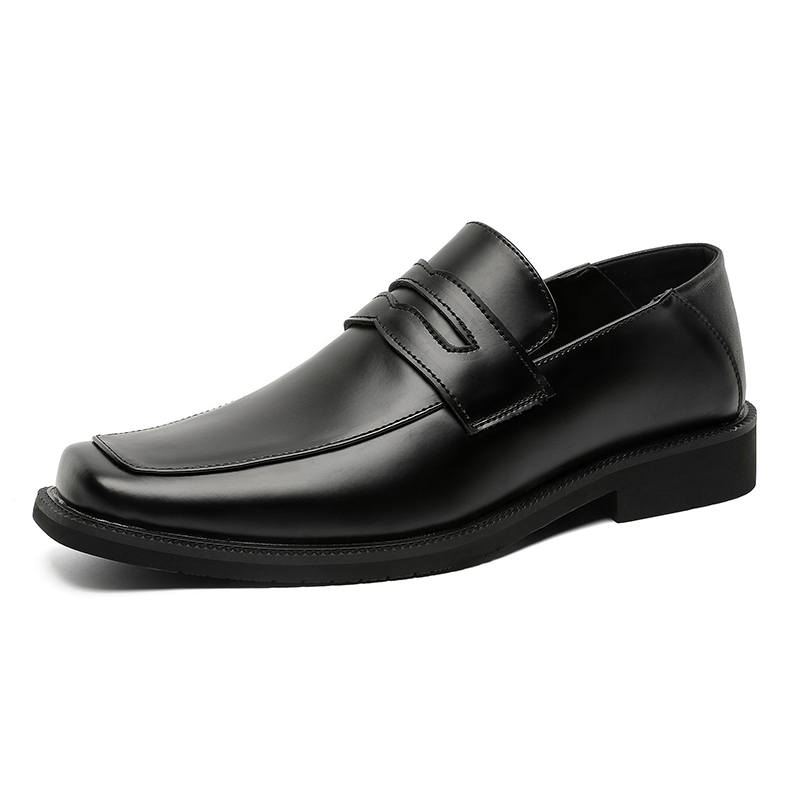 SOBB SOBB Casual Leather Shoes Men's Low Top Black