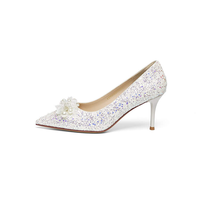 RED DRAGONFLY Slim Heel High Heels Women's White