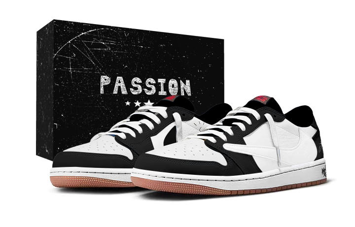 Jordan Travis Scott x Jordan Air Jordan 1 Starry Wish Hook Box Abrasion Resistant Abrasion Resistant Low top