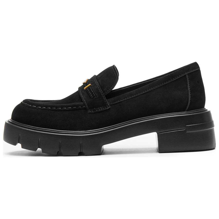 Staccato Cow Leather Loafers 5cm Women's