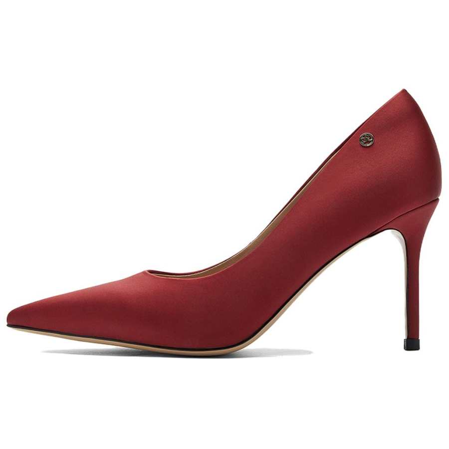NINE WEST Fabric Slim Heel High Heels 8.5cm Women's