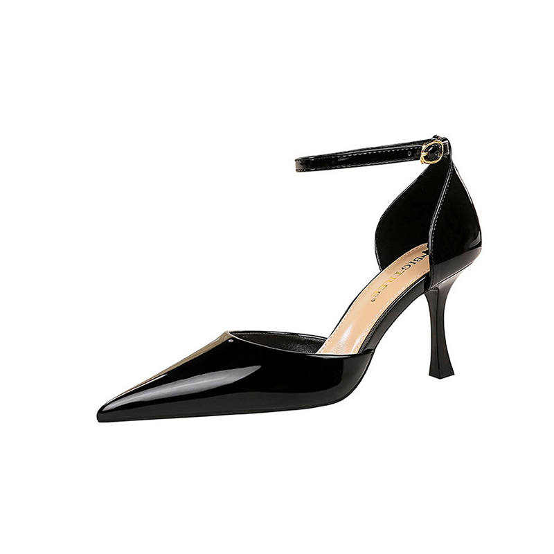 BIGTREE BIGTREE Flared Heel High Heels 8cm Women's