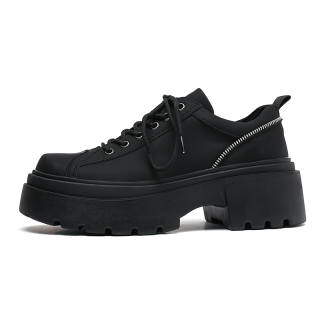 LUOMAIKE Microfiber Leather Casual Shoes Men's Black