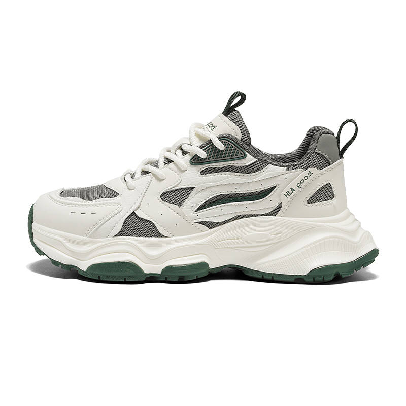 HLA Textile, Synthetic Leather Low top Chunky Sneakers Men's