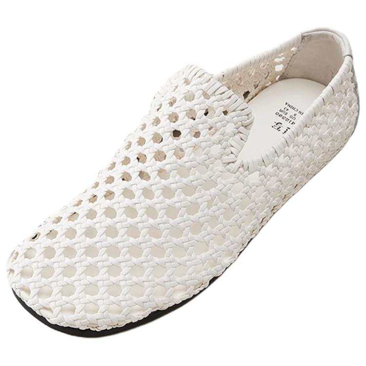 CROQUIS Cow Leather Fashion Trend Casual Shoes Men's White