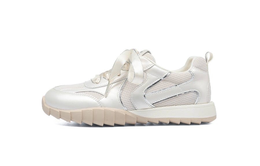 HLA Silver Lightweight Camping Mountaineering Shoes Platform German Army Trainers Casual Shoes Women's