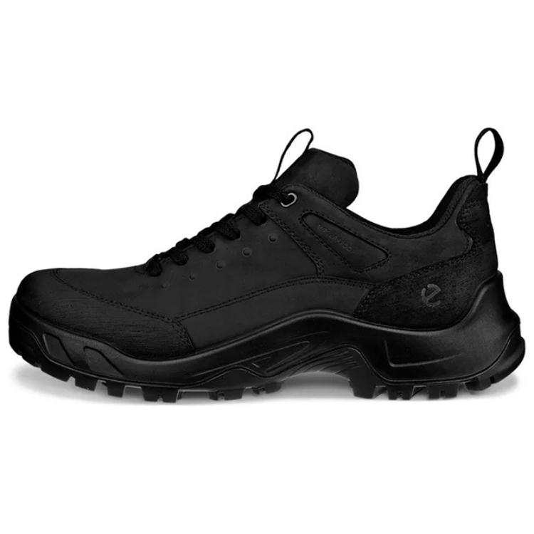 Ecco Off road Series Cow Leather Low top Casual Shoes Men's Black