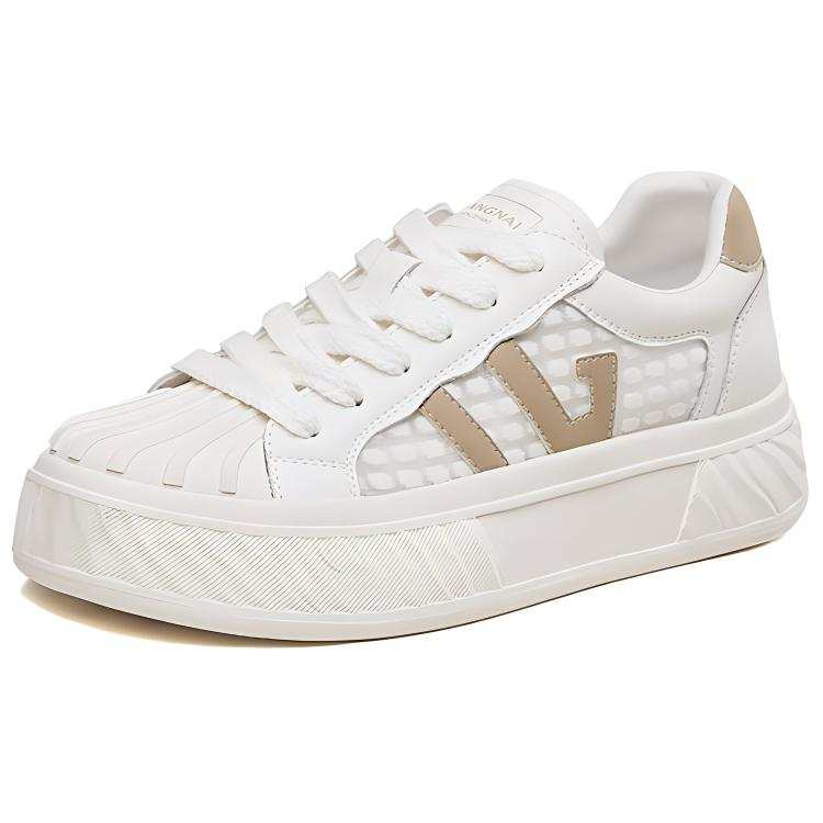 KANGNAI Leather Low top Skateboard Shoes Women's
