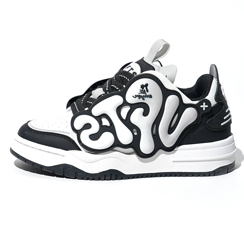 VFTS Puffy Shoes Slip Resistant Abrasion Resistant Slip Resistant Abrasion Resistant Low top Skateboard Shoes Unisex