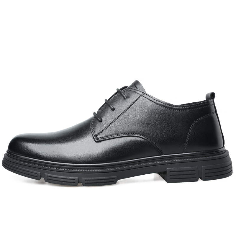 Poitulas Cow Leather Casual Shoes Men's Black