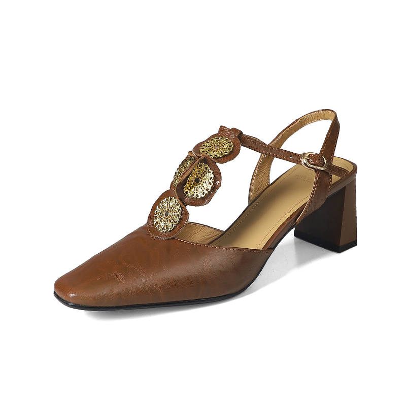 Echo&yolo Leather High Heels 6CM Women's