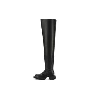 Untitlab Pu Over the knee Boots Unisex Black