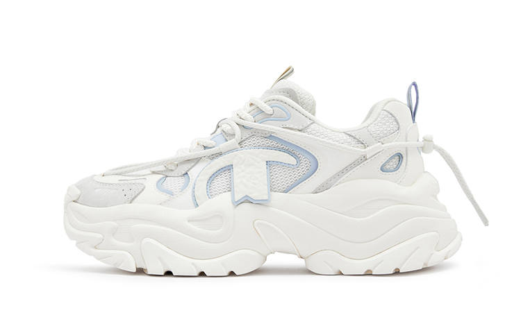 Champion Thousand Layers Y2K Shoes Low top Chunky Sneakers Women's White Blue