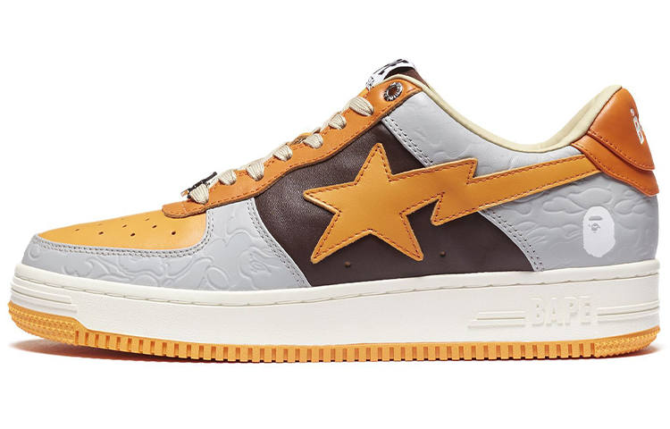 A BATHING APE BAPE A BATHING APE Bape Sta Low Grey Orange