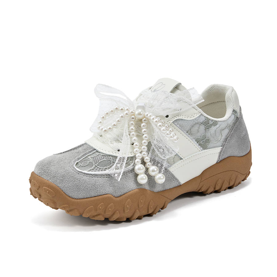 La Chapelle Slip Resistant Abrasion Resistant Low top Casual Shoes Women's Gray
