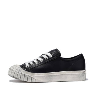 BELLALILY Top Grain Cow Leather Abrasion Resistant Low top Casual Shoes Women's