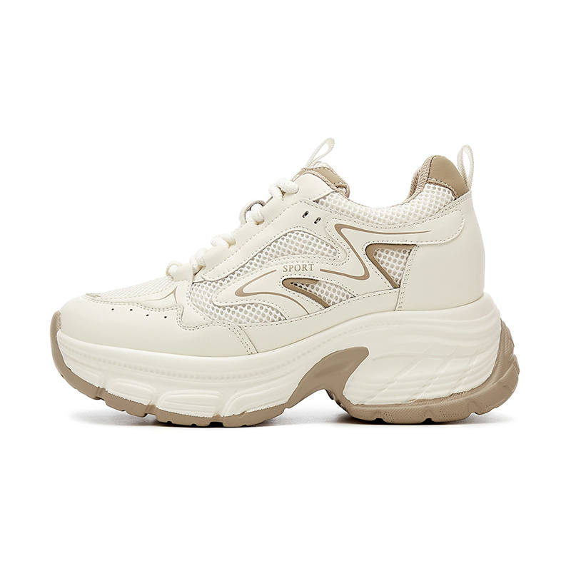 GONGNIUMEILI Pu Low top Chunky Sneakers Women's